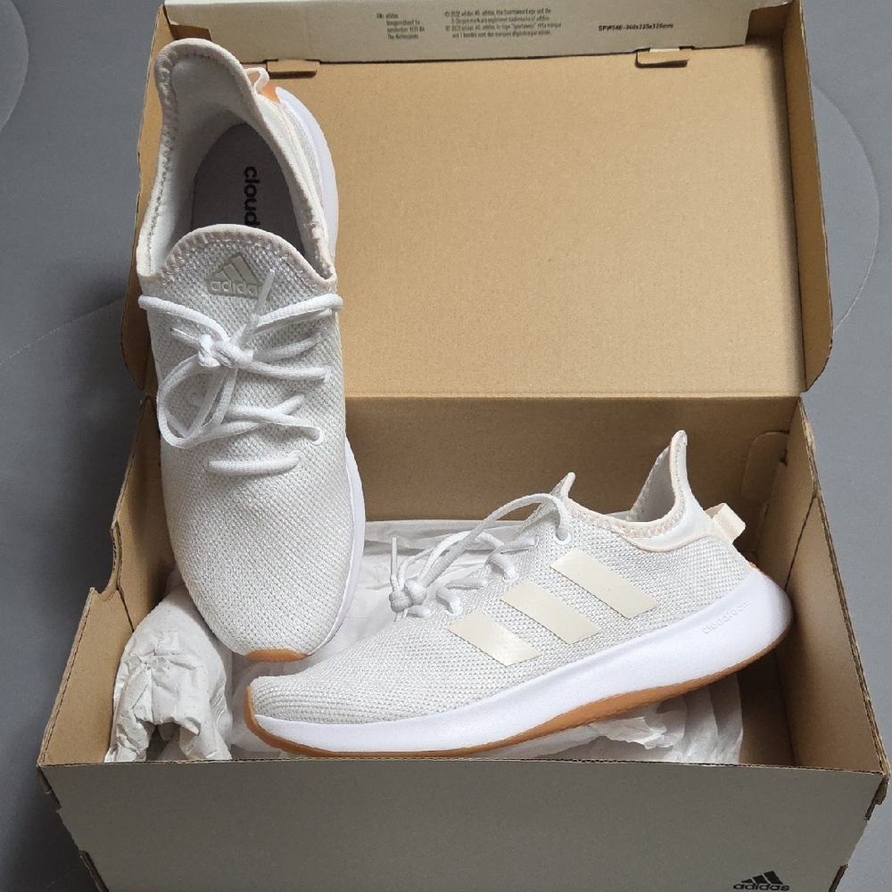 Adidas Women's Cloudfoam White Sneakers